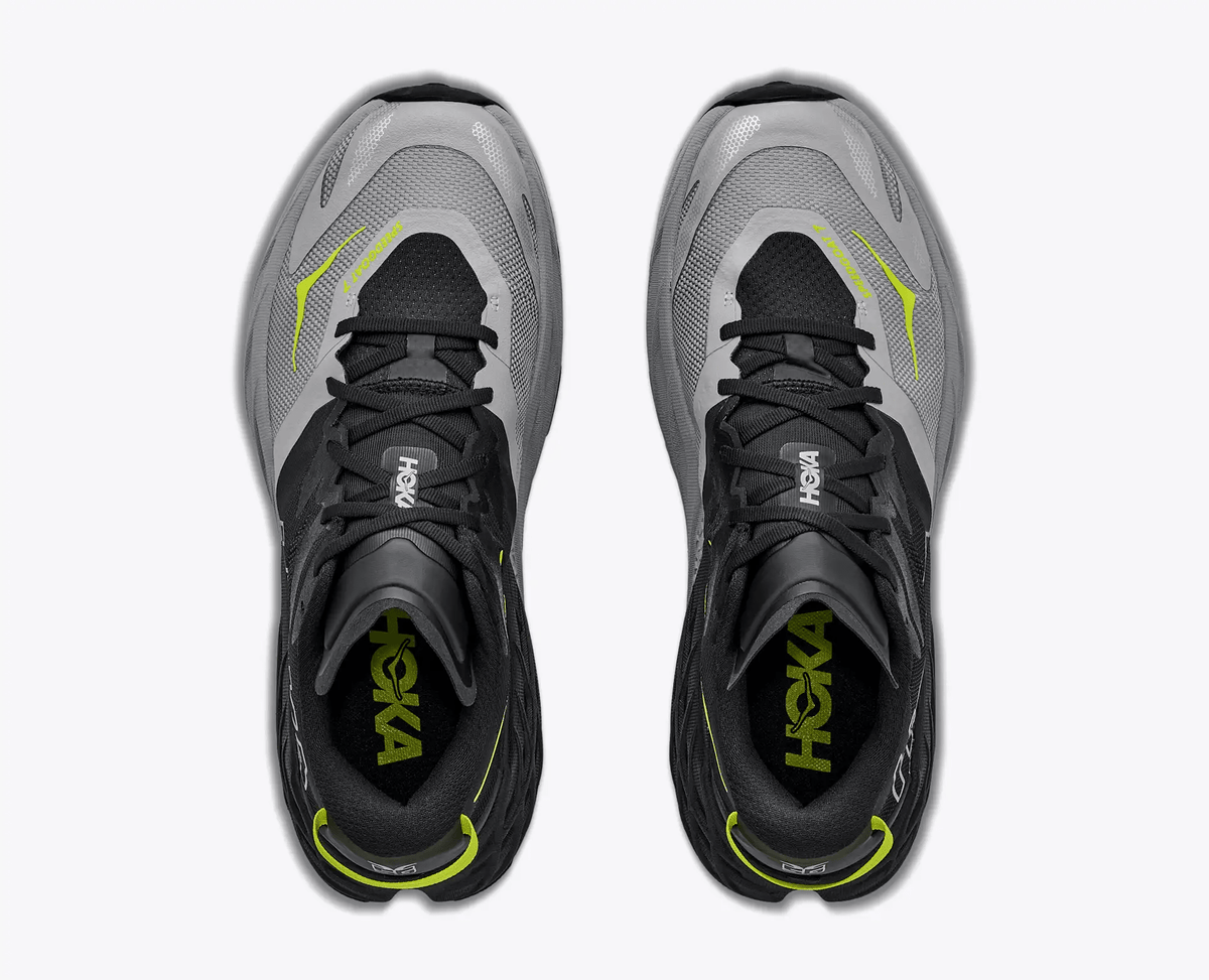 HOKA Speedgoat 7 Men's Trail Running Shoes in Black / Stellar Grey - product view 2