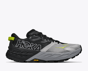 HOKA Speedgoat 7 Men's Trail Running Shoes in Black / Stellar Grey - product view 1