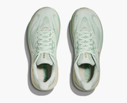 Hoka Clifton 10 women's running shoe in Sea Glass/Jadeite – top view