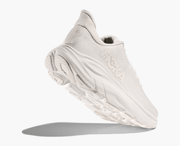 Hoka Clifton 10 women's running shoe in White/White – toe view