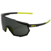 100% Racetrap Cycling Sunglasses – Gloss Black / Smoke Lens