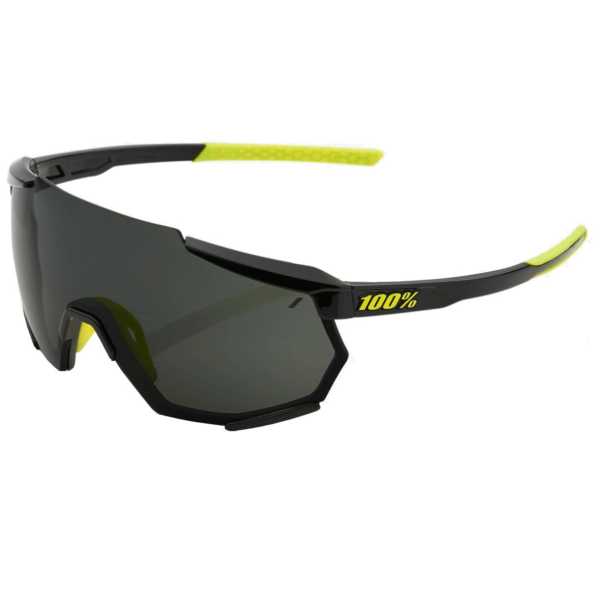 100% Racetrap Cycling Sunglasses – Gloss Black / Smoke Lens