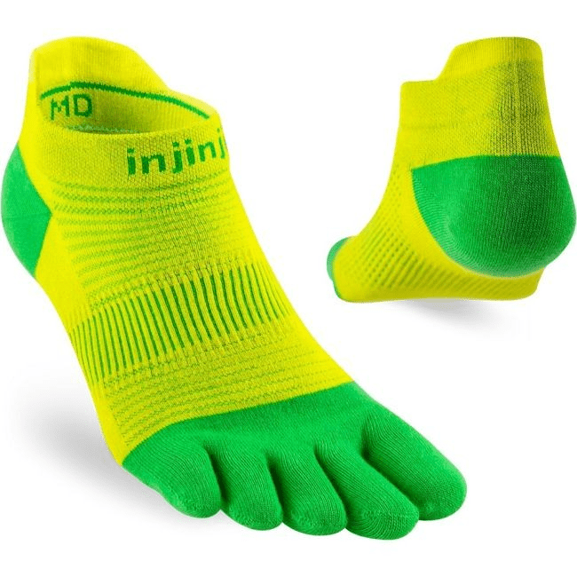 Injinji Run Lightweight No-Show Socks – Clover alternate view