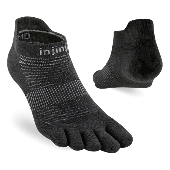 Injinji Run Lightweight No-Show – COOLMAX EcoMade Moisture-Wicking | Xciter