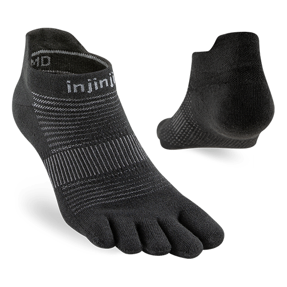 Injinji Run Lightweight No-Show – COOLMAX EcoMade Moisture-Wicking | Xciter