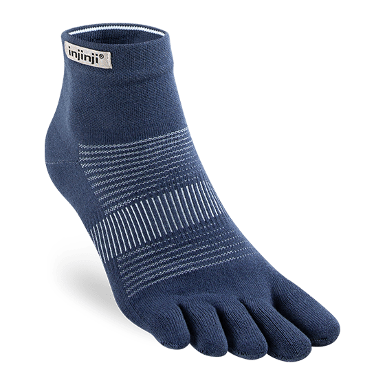 Injinji Run Original Weight Mini-Crew Toesocks – Blister-Free Running | Xciter