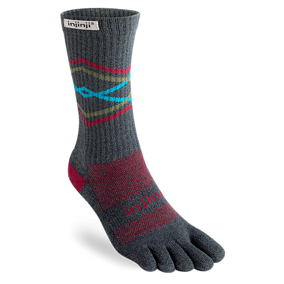 Injinji Trail Midweight Crew Toesocks – Blister Prevention for Trail Running | Xciter