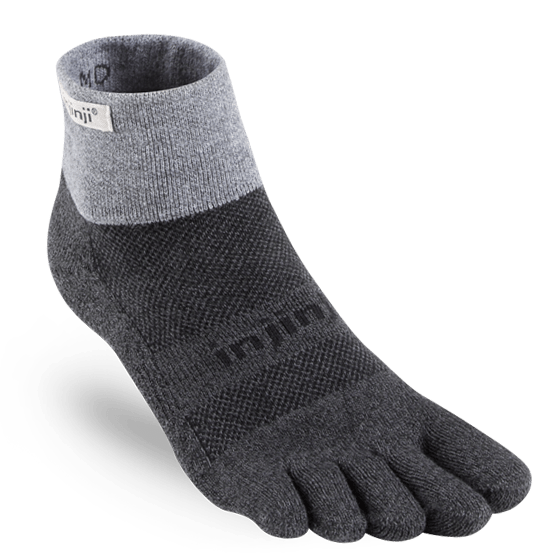 Injinji Trail Midweight Mini-Crew Toe Socks for Trail Running | Xciter