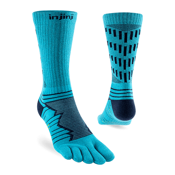 Injinji Ultra Run Crew – Mid-Calf Running Sock for Long Distance | Xciter