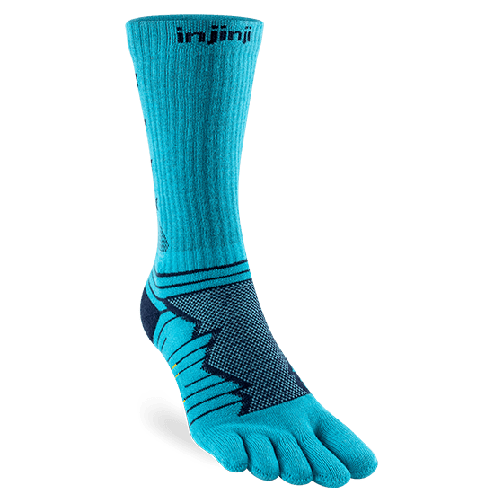 Injinji Ultra Run Crew – Five-Toe Blister Prevention, Crew Height | Xciter