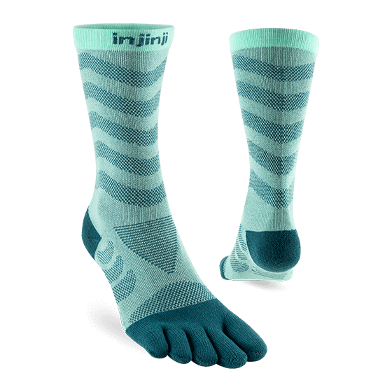 Injinji Women's Ultra Run Crew – Ultra-Cushioned Terry, Crew Height | Xciter