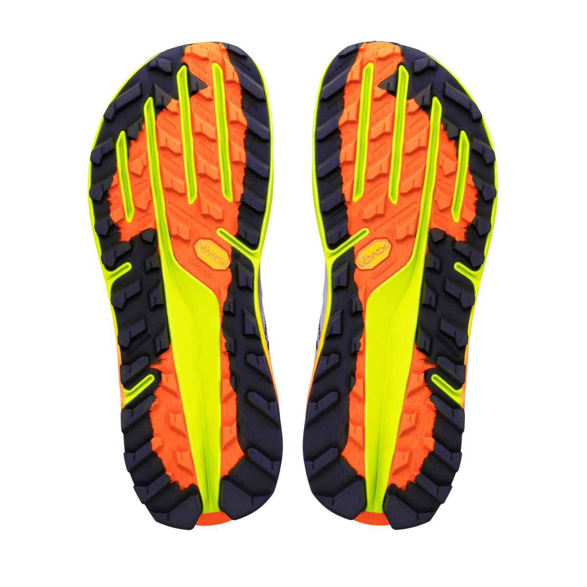 Altra Olympus 7 Men's trail shoe showing Vibram Megagrip outsole