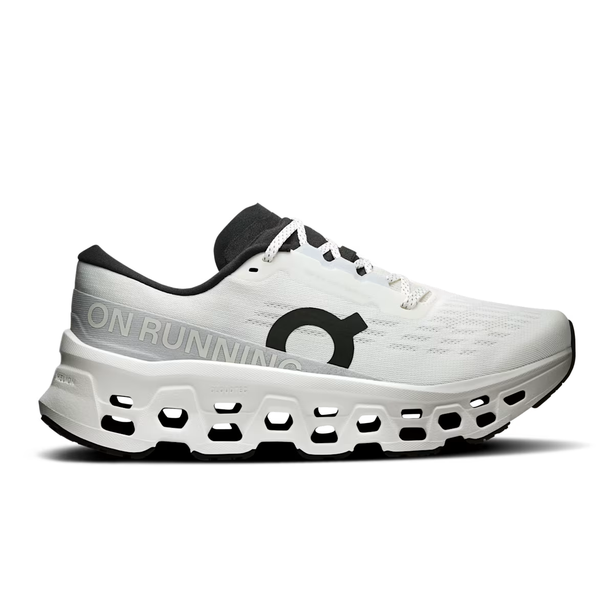 Women's On Cloudmonster 3 running shoe in White White - product view 1