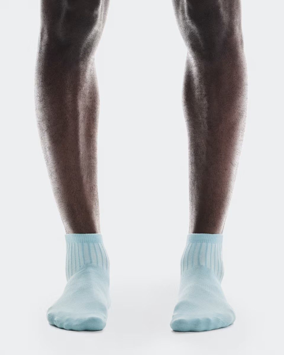 On Logo Socks Mid 3-Pack | Wash Navy