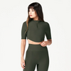 Code Ribbed Crop Top