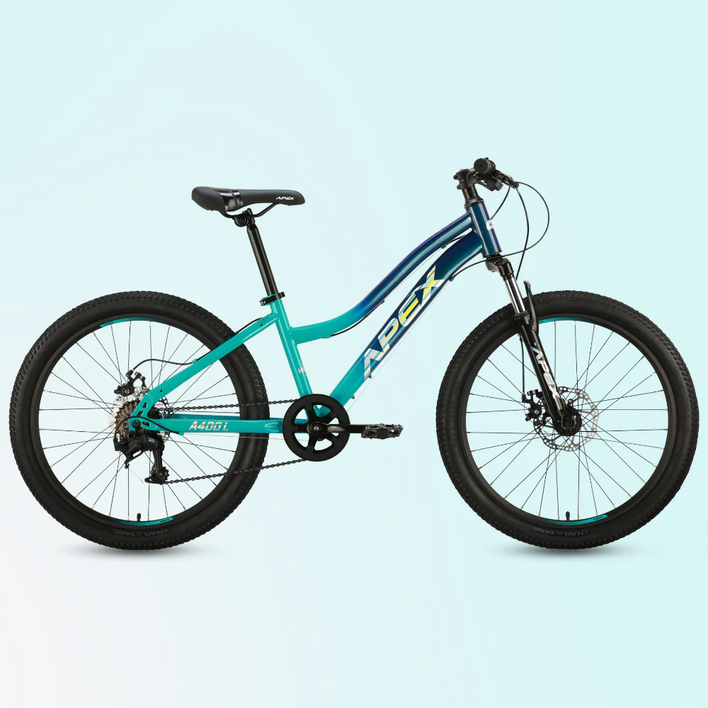 Apex Bicycles A400 Girls | 24 inch Alloy MTB | Purple/Teal