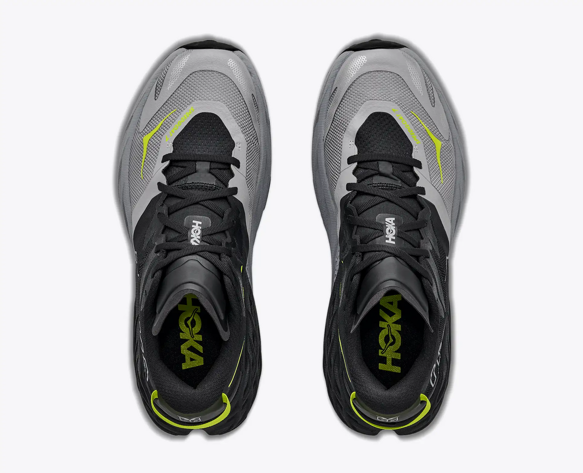 HOKA Speedgoat 7 Men's Trail Running Shoes in Black / Stellar Grey - product view 2