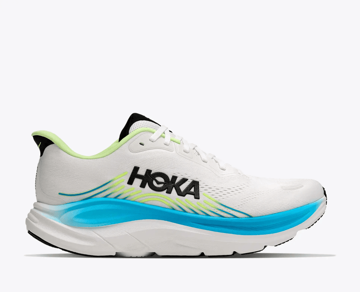 Hoka Clifton 11 Wide Men's Road Running Shoe – Frost/Black – Lateral Side View