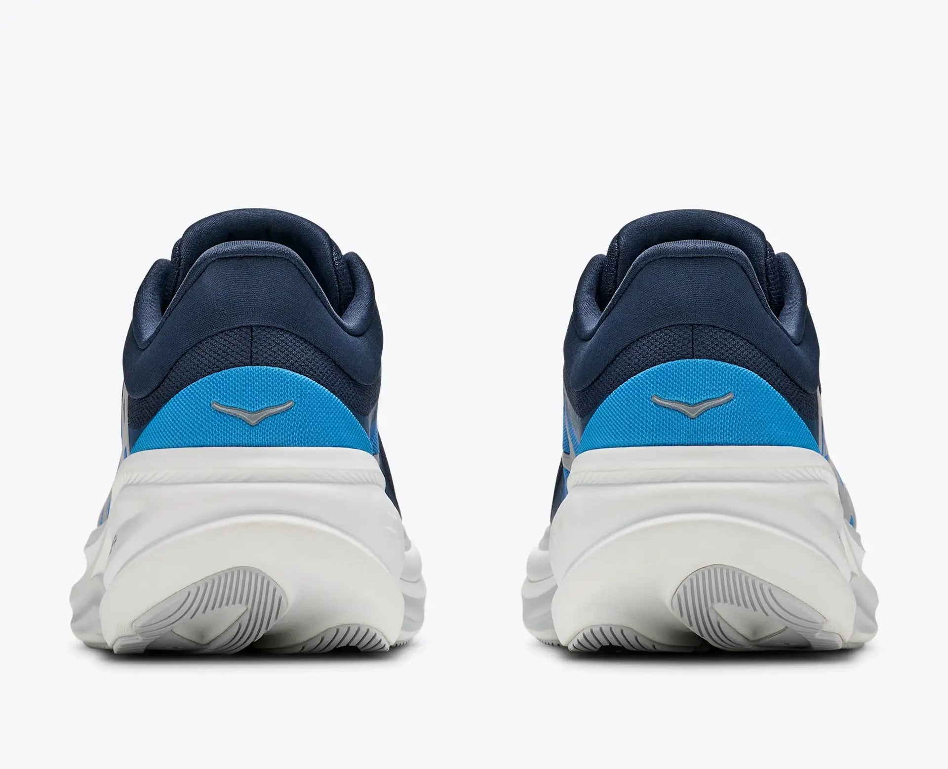 HOKA Clifton Pro Wide Men's Shoe — rear View showing MetaRocker™ geometry and engineered mesh upper
