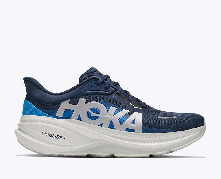Men's HOKA Clifton Pro Wide Road Running Shoe in Varsity Navy / Soft Cobalt — Wide Fit, US/UK Sizing