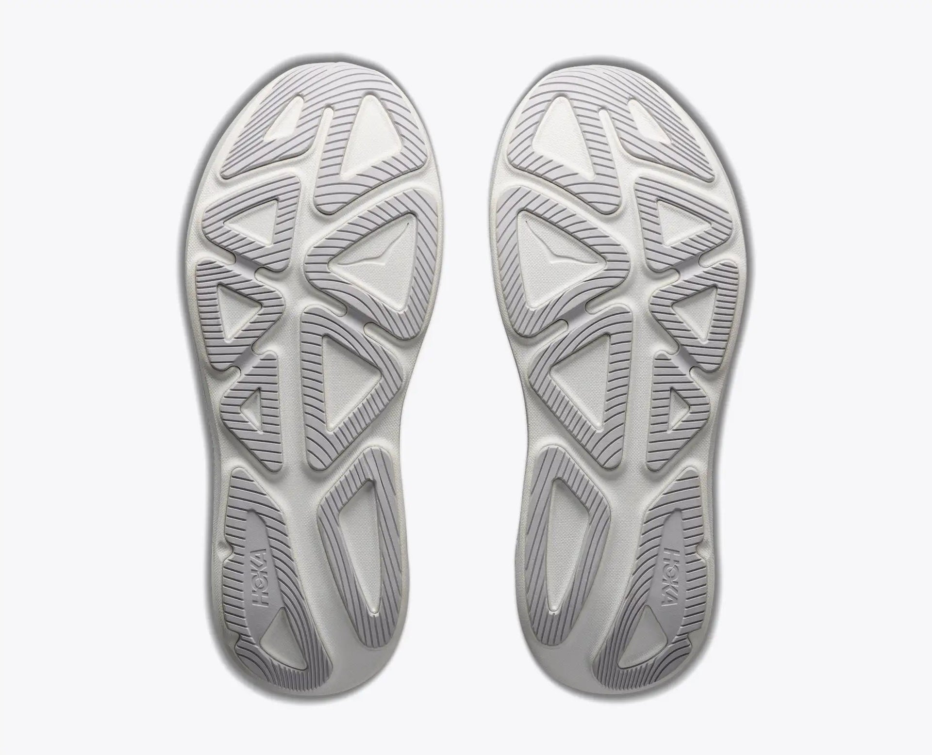 HOKA Clifton Pro Wide Men's Shoe — bottom View showing MetaRocker™ geometry and engineered mesh upper