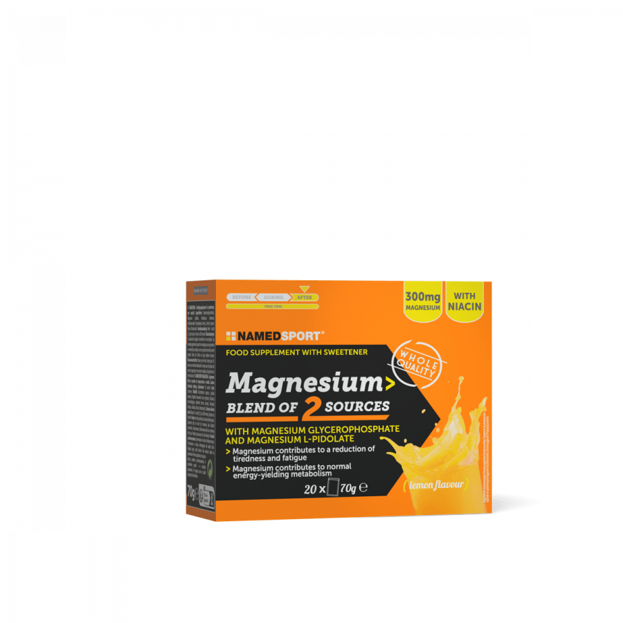 NamedSport Magnesium Blend 300mg | Dual - Source Sachets x20 (Glycerophosphate + Pidolate) - 1 - Xciter Sports Apparel