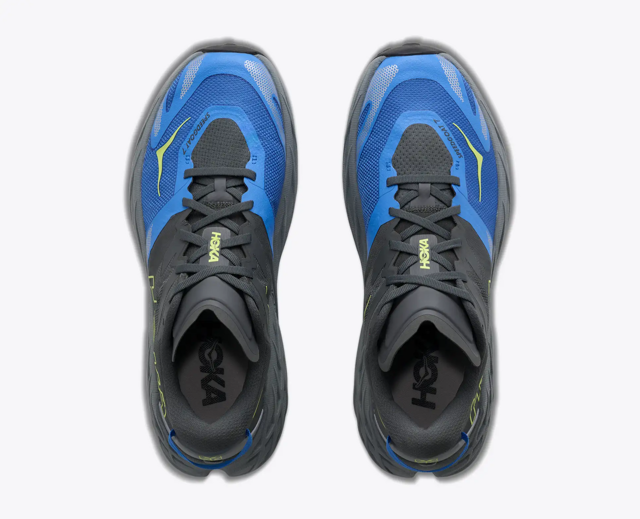HOKA Speedgoat 7 Men's Wide Trail Running Shoes in Outer Orbit / Virtual Blue - product view 2