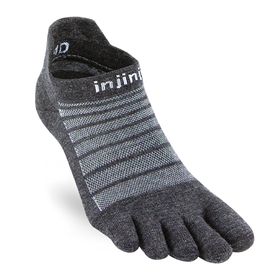 Injinji Run Lightweight No-Show NuWool Toesock