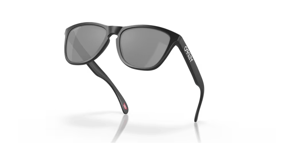 Oakley Frogskins Sunglasses | Matte Black / Prizm Black Polarized - 4 - Xciter Sports Apparel