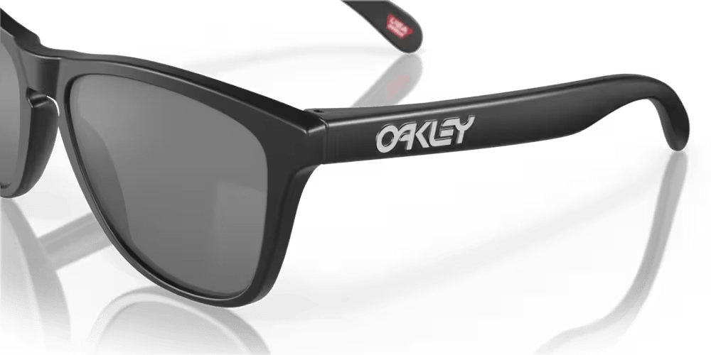 Oakley Frogskins Sunglasses | Matte Black / Prizm Black Polarized - 8 - Xciter Sports Apparel