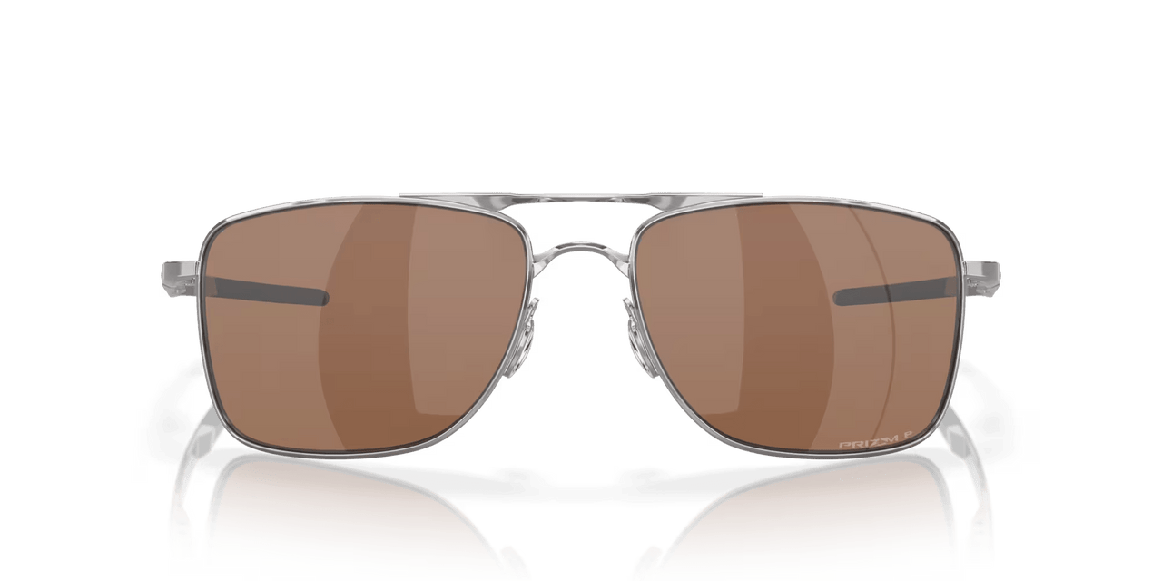 Oakley Gauge 8 Sunglasses – Polished Chrome / Prizm Tungsten Polarized - 2 - Xciter Sports Apparel