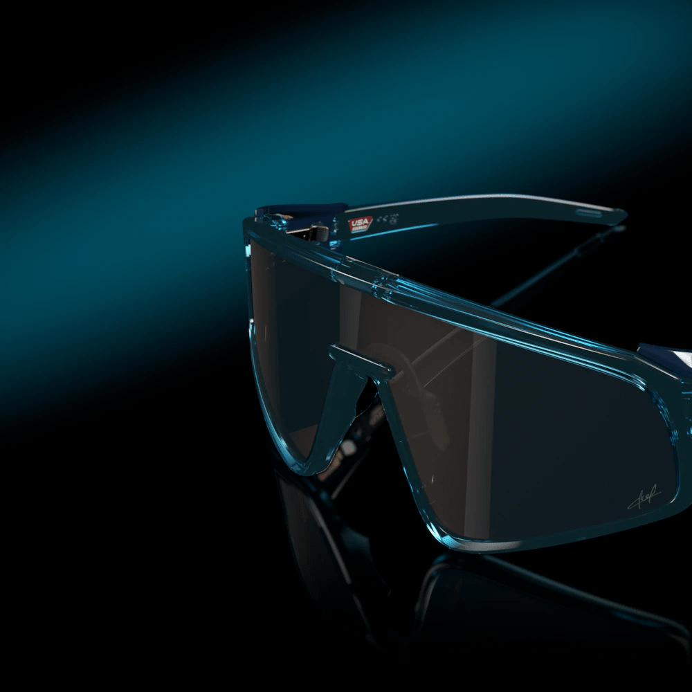 Oakley Latch Panel Sunglasses | Transparent Stonewash / Prizm Tungsten (Mbappé Signature) - 6 - Xciter Sports Apparel