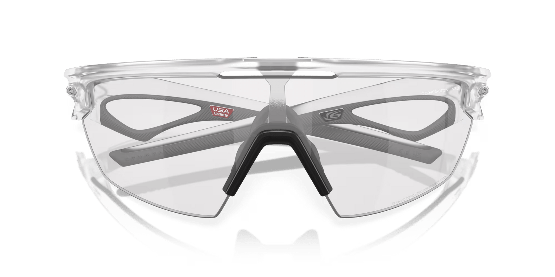 Oakley Sphaera | Matte Clear/Clear to Black Iridium Photochromic - 5 - Xciter Sports Apparel