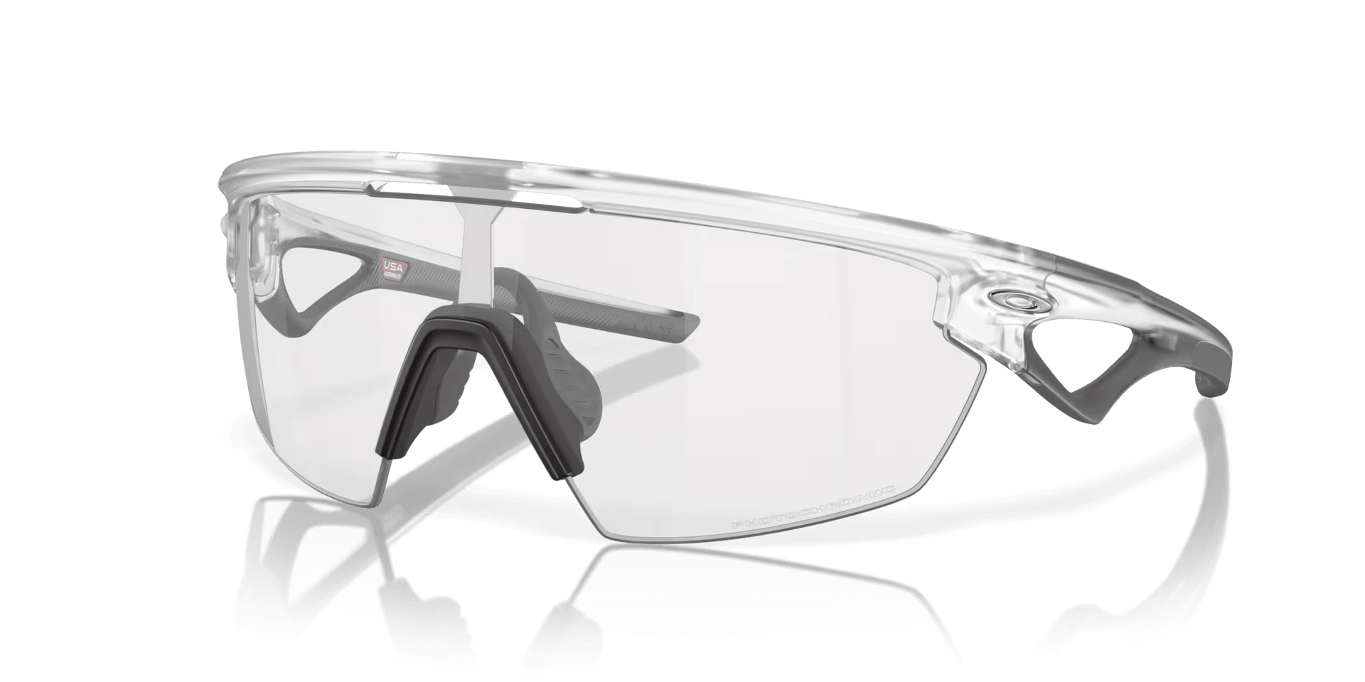 Oakley Sphaera | Matte Clear/Clear to Black Iridium Photochromic - 1 - Xciter Sports Apparel