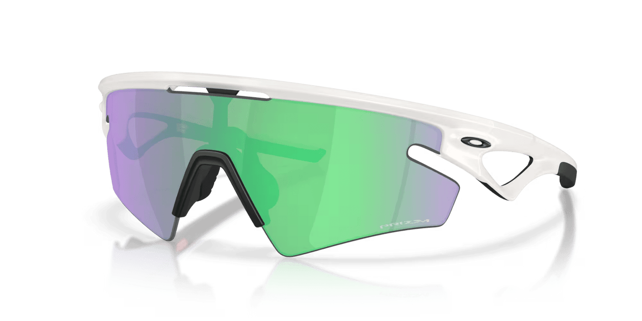 Oakley Sphaera Slash Sunglasses - Matte Vapor / Prizm Road Jade - Front Angle View