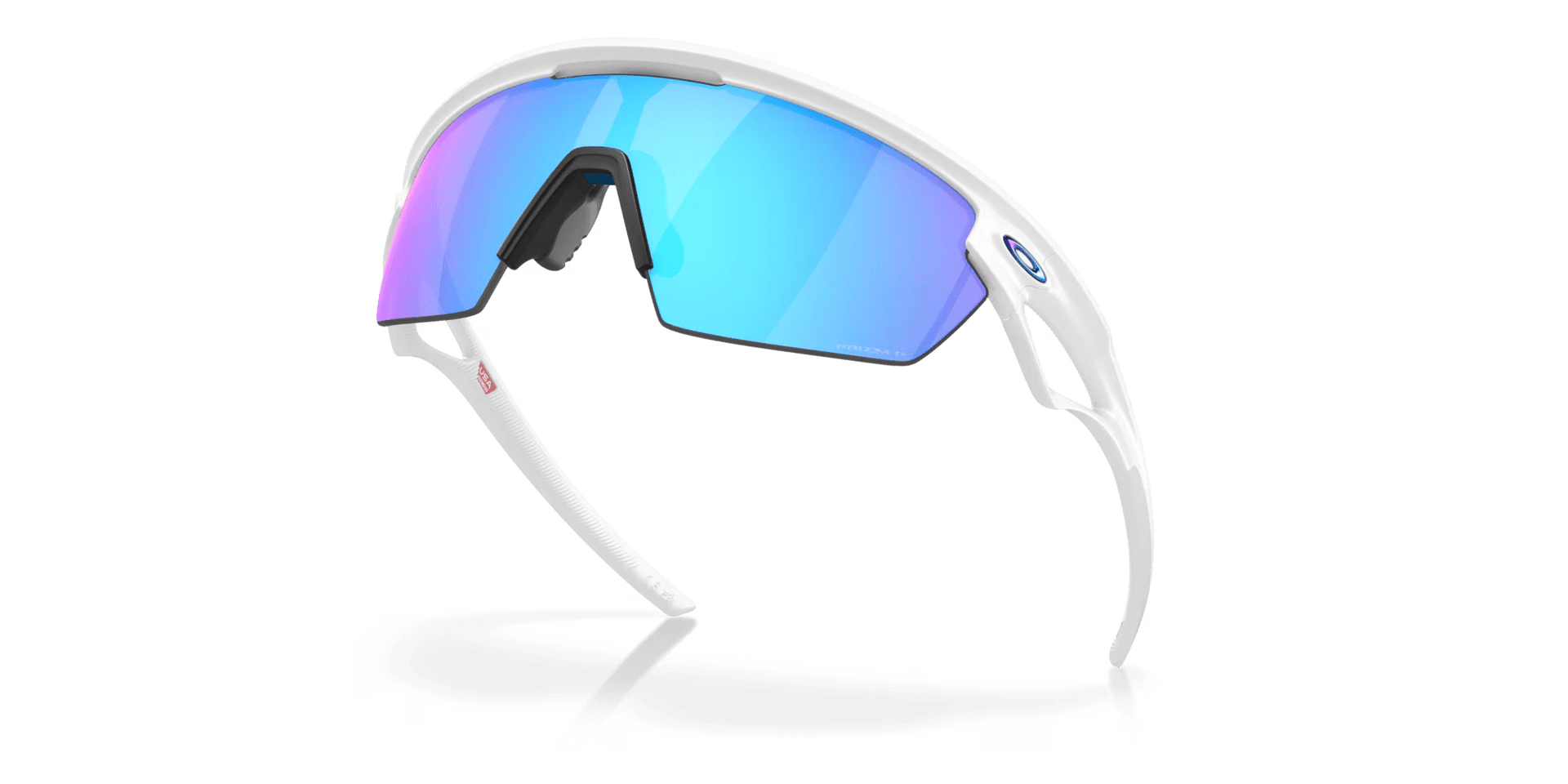 Oakley Sphaera Sunglasses | Matte White / Prizm Sapphire - 4 - Xciter Sports Apparel