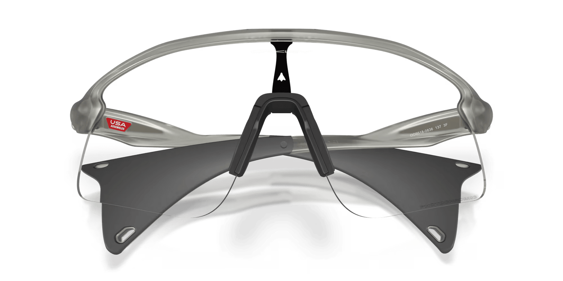 Oakley Stunt Devil S Sunglasses | Matte Grey Ink | Clear to Black Iridium - 5 - Xciter Sports Apparel