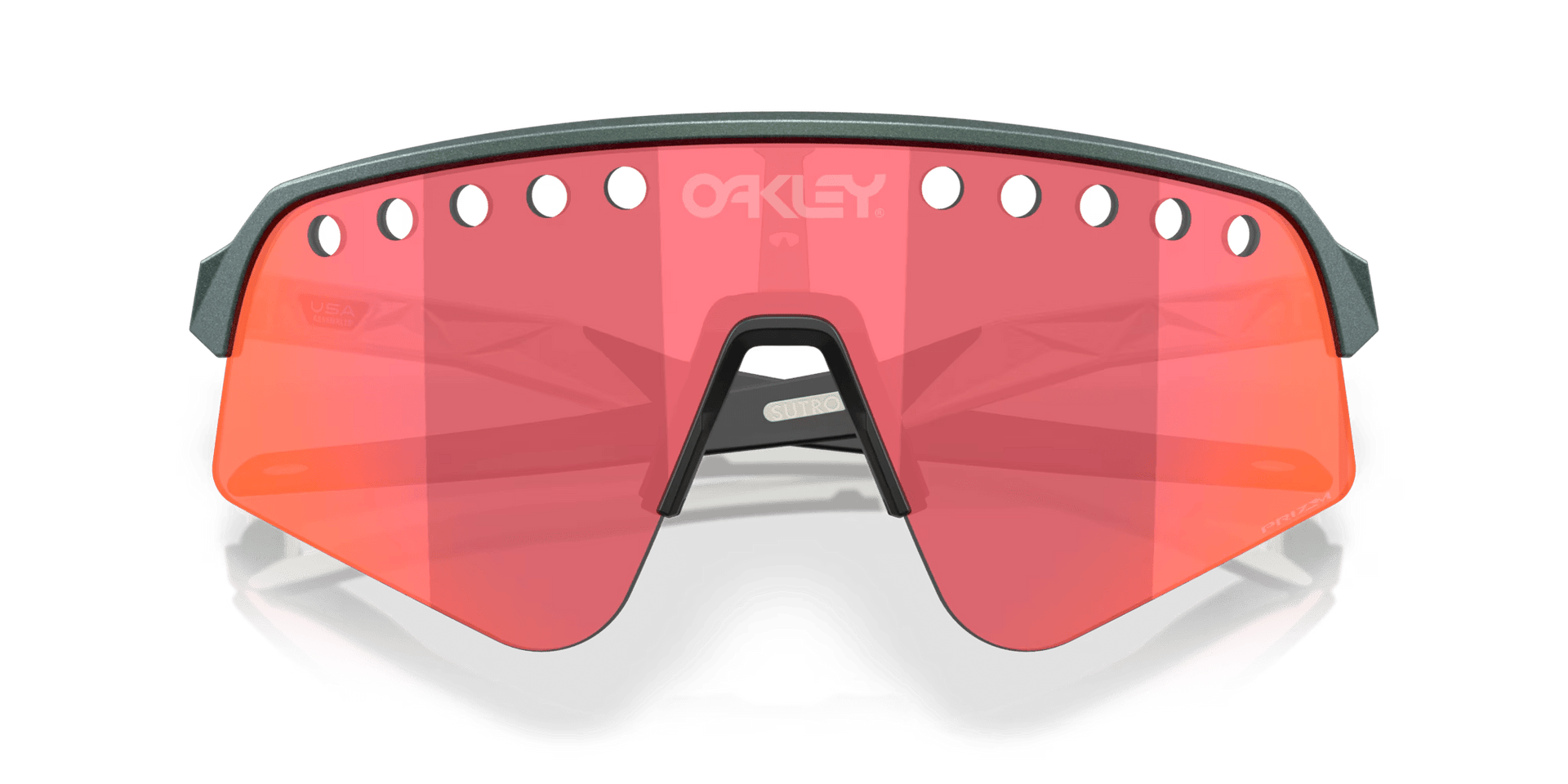 Oakley Sutro Lite Sweep – Matte Silver / Blue Colorshift / Prizm Trail Torch Sunglasses - 5 - Xciter Sports Apparel