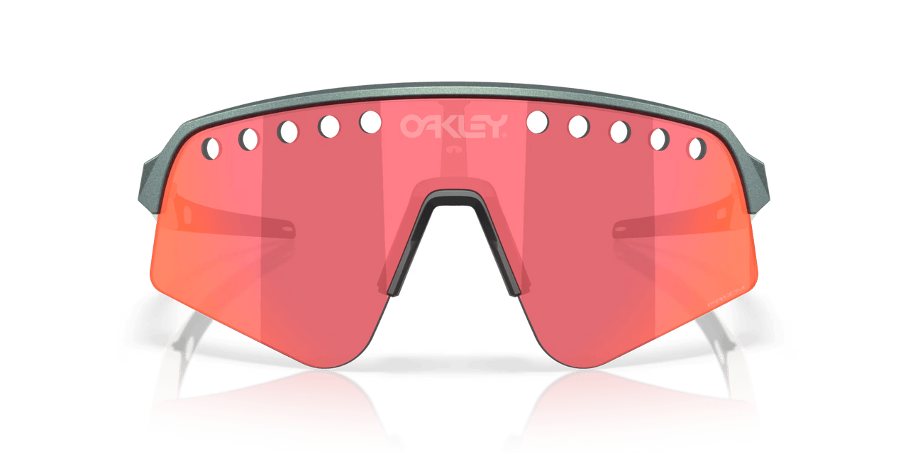 Oakley Sutro Lite Sweep – Matte Silver / Blue Colorshift / Prizm Trail Torch Sunglasses - 2 - Xciter Sports Apparel