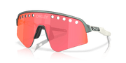 Oakley Sutro Lite Sweep – Matte Silver / Blue Colorshift / Prizm Trail Torch Sunglasses - 1 - Xciter Sports Apparel