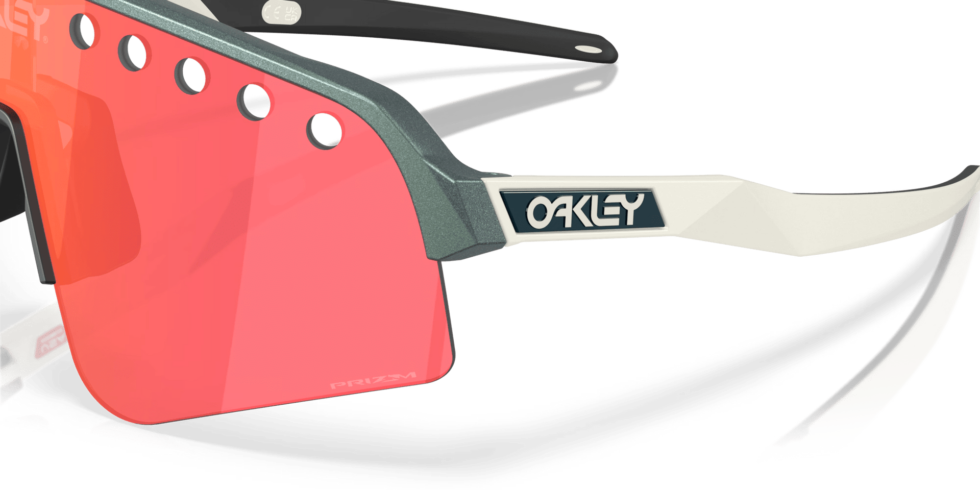 Oakley Sutro Lite Sweep – Matte Silver / Blue Colorshift / Prizm Trail Torch Sunglasses - 6 - Xciter Sports Apparel