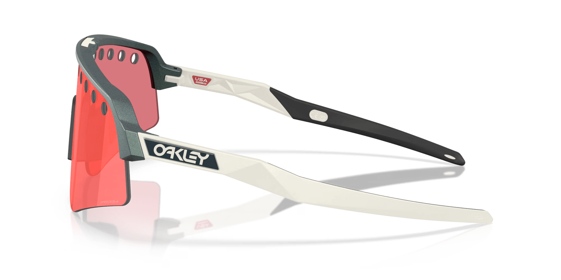 Oakley Sutro Lite Sweep – Matte Silver / Blue Colorshift / Prizm Trail Torch Sunglasses - 3 - Xciter Sports Apparel