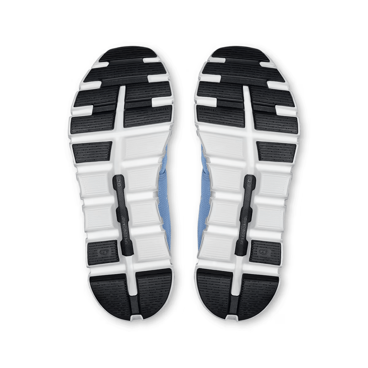On Cloud 6 Women's Lifestyle Shoe - Chambray White - Zero-Gravity CloudTec Cushioning - Outer sole View