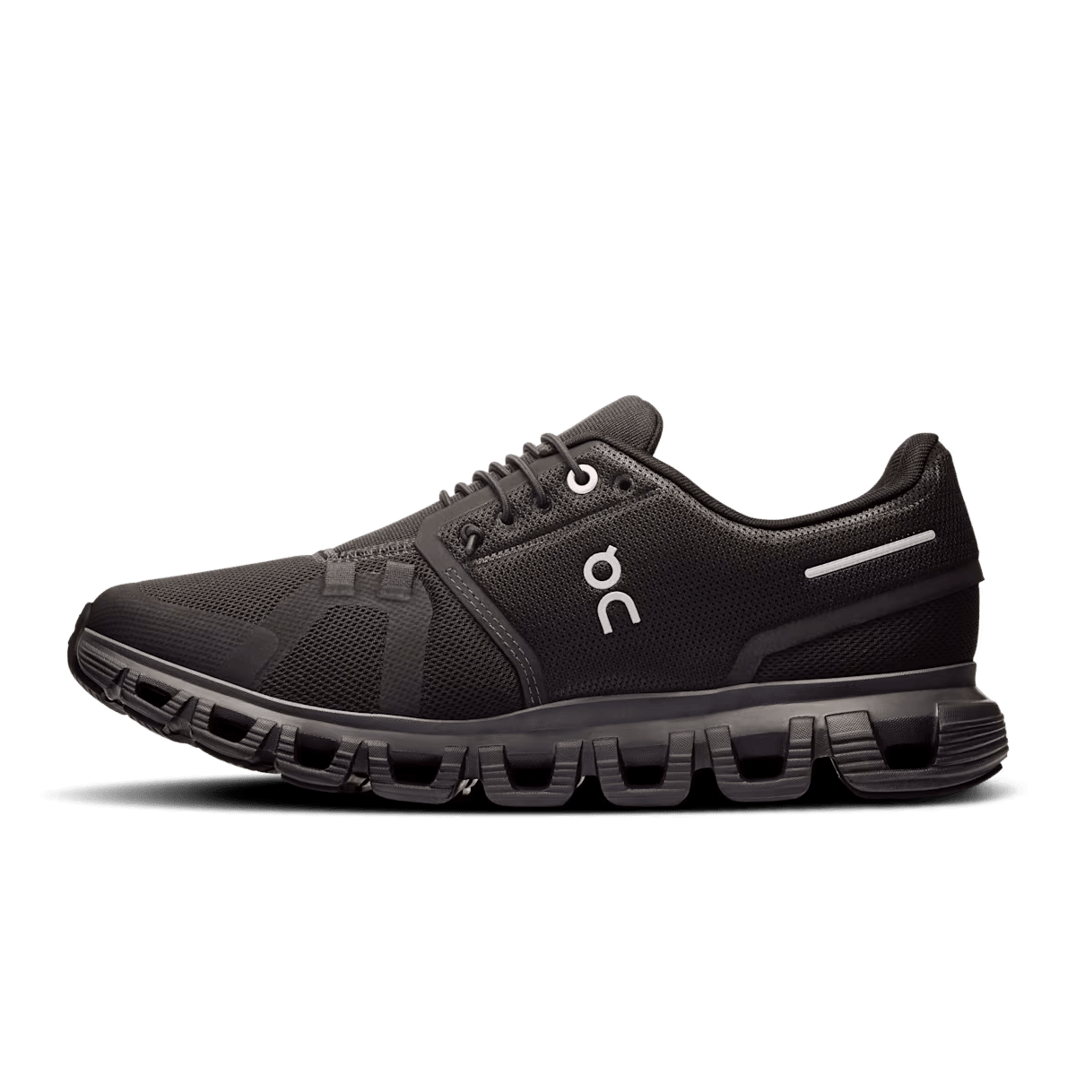 On Cloud 6 Women's Lifestyle Shoe - Black|Black - Zero-Gravity CloudTec Cushioning - Left Side View