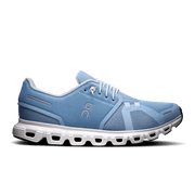 On Cloud 6 Women's Lifestyle Shoe - Chambray White - Zero-Gravity CloudTec Cushioning - Side View
