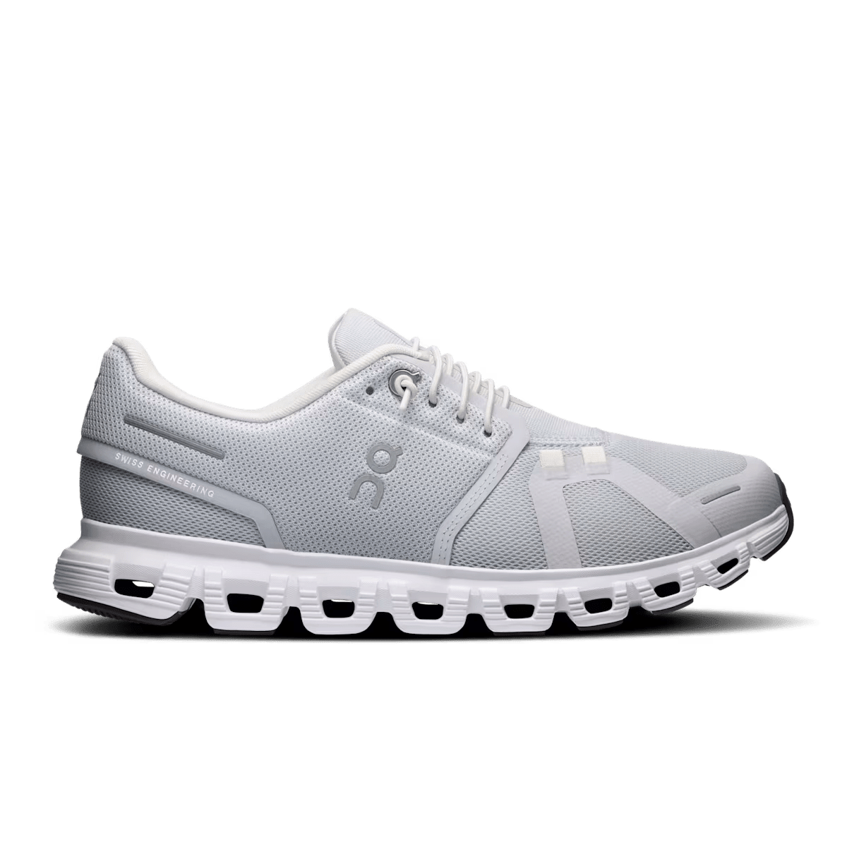 On Cloud 6 Women's Lifestyle Shoe - Glacier White - All-Day Comfort Shoe - Side View product detail