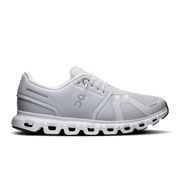 On Cloud 6 Women's Lifestyle Shoe - Glacier White - All-Day Comfort Shoe - Side View
