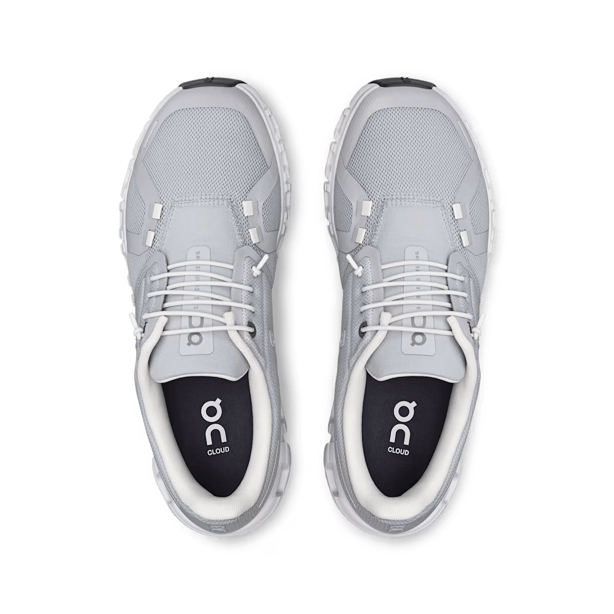 On Cloud 6 Women's Lifestyle Shoe - Glacier White - All-Day Comfort Shoe - Top View