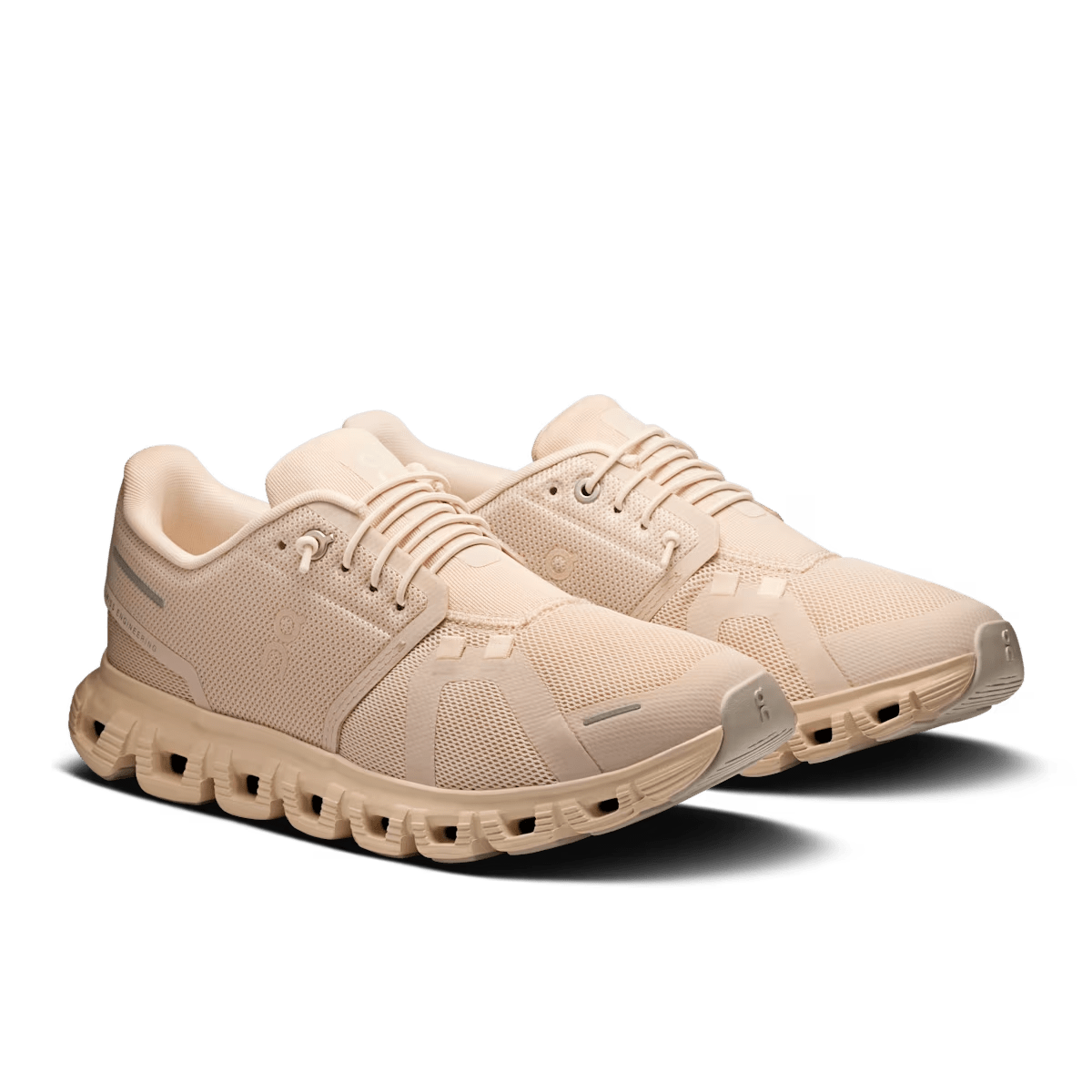 On Cloud 6 Women's Lifestyle Shoe - Sand Sand - Zero-Gravity CloudTec Cushioning - Pair View