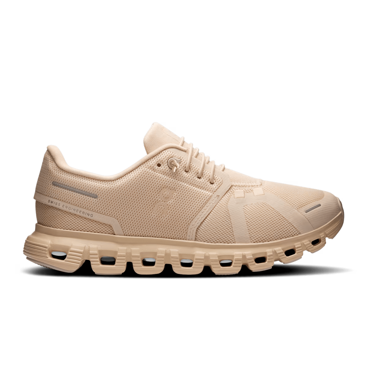 On Cloud 6 Women's Lifestyle Shoe - Sand Sand - Zero-Gravity CloudTec Cushioning - Side View